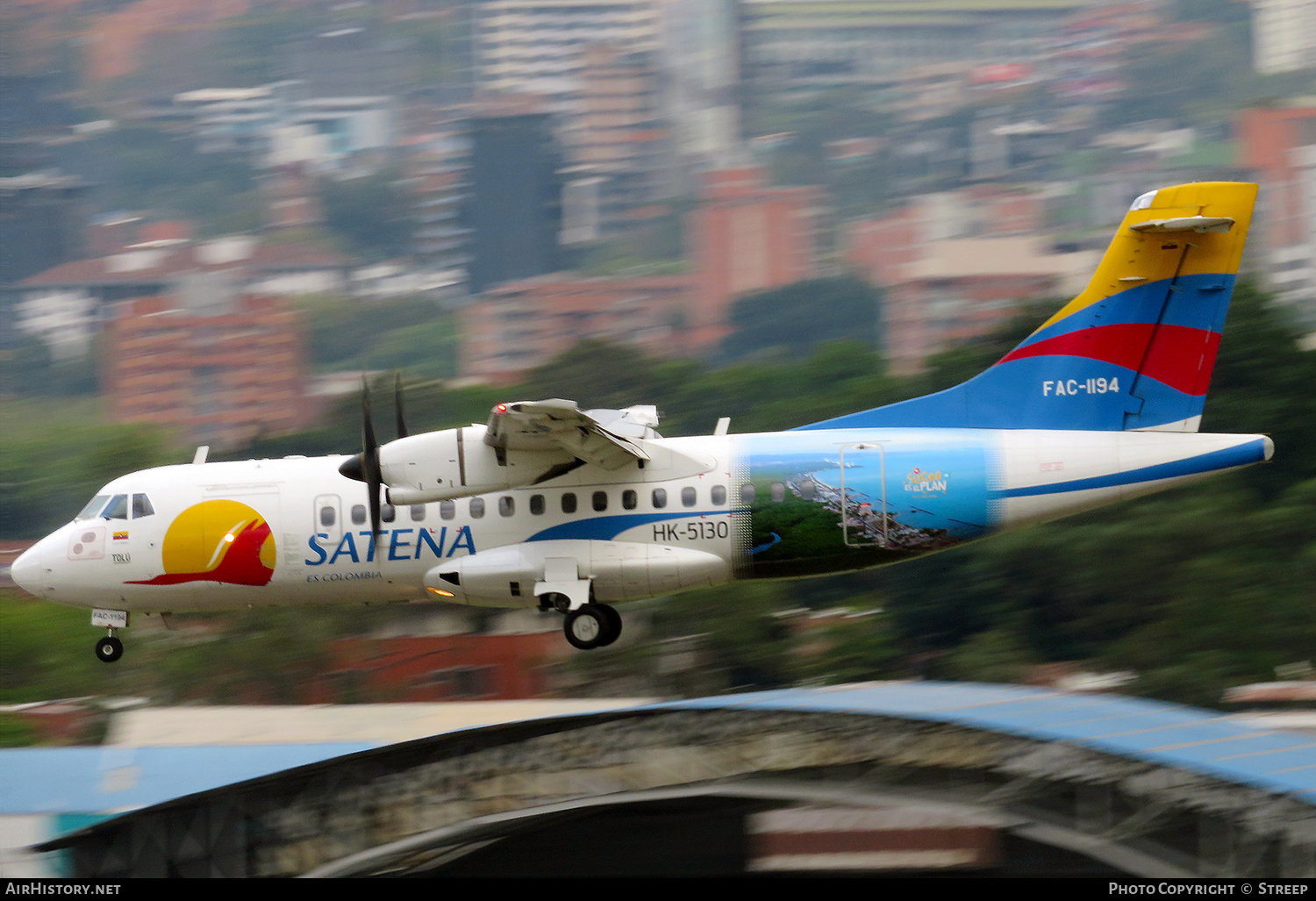 Aircraft Photo of FAC-1194 / HK-5130 | ATR ATR-42-600 | Colombia - Satena | AirHistory.net #667046