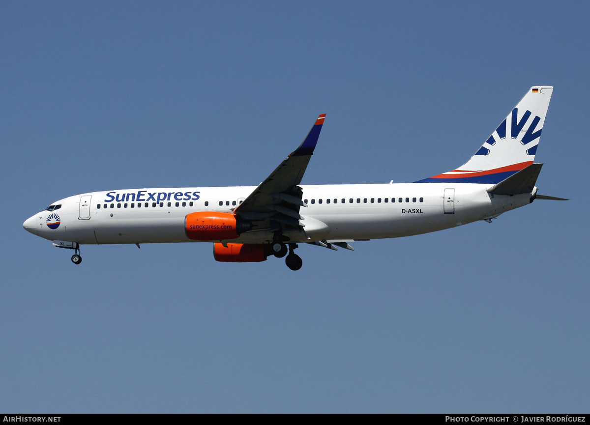 Aircraft Photo of D-ASXL | Boeing 737-8EH | SunExpress | AirHistory.net #667066