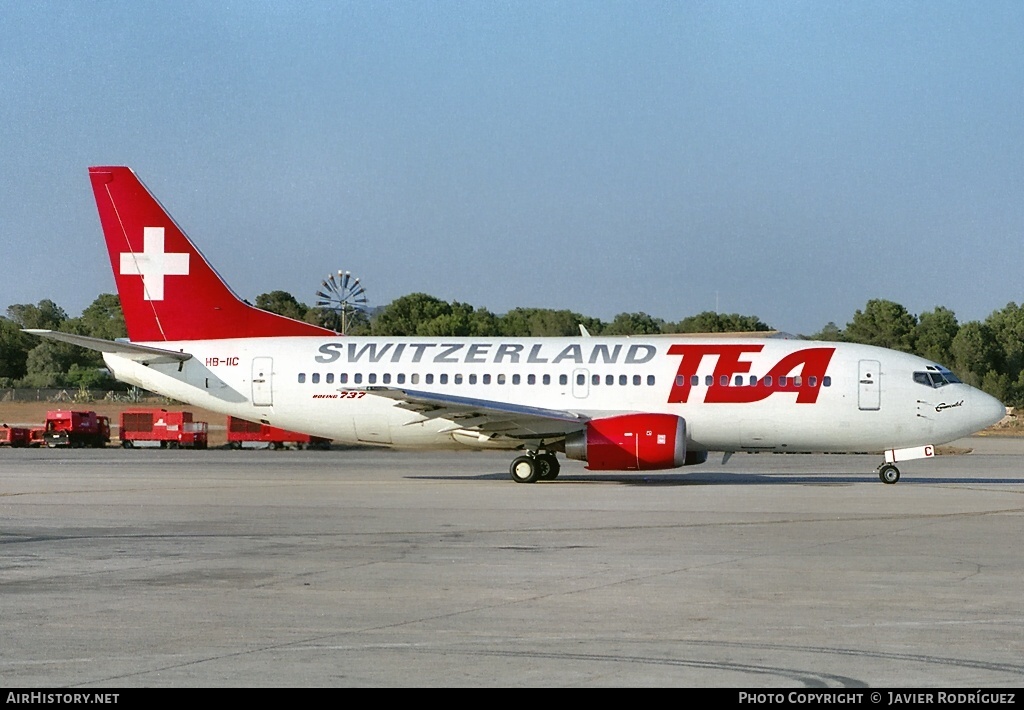 Aircraft Photo of HB-IIC | Boeing 737-3M8 | TEA Switzerland - Trans European Airways | AirHistory.net #667068