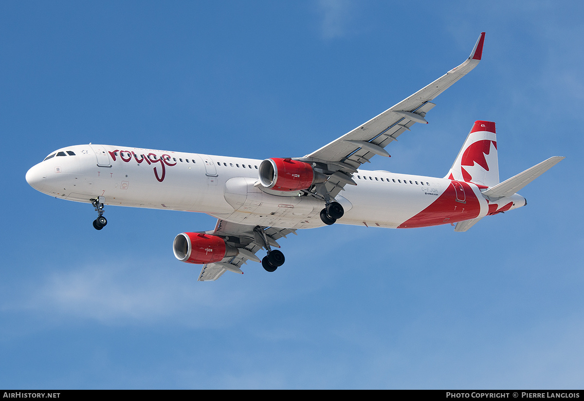Aircraft Photo of C-FJQH | Airbus A321-211 | Air Canada Rouge | AirHistory.net #667075
