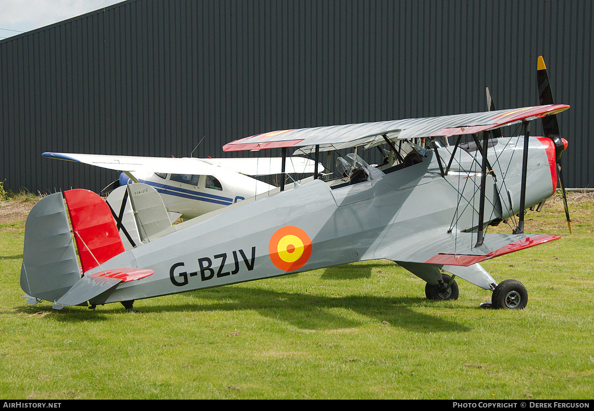 Aircraft Photo of G-BZJV | CASA 1.131E Jungmann | Spain - Air Force | AirHistory.net #667126