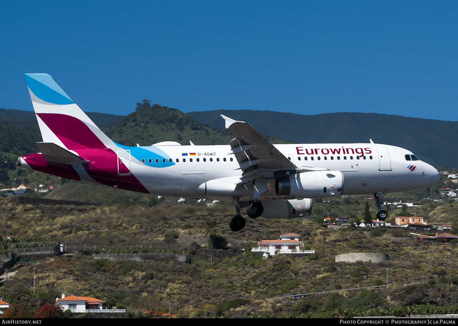 Aircraft Photo of D-AGWZ | Airbus A319-132 | Eurowings | AirHistory.net #667137