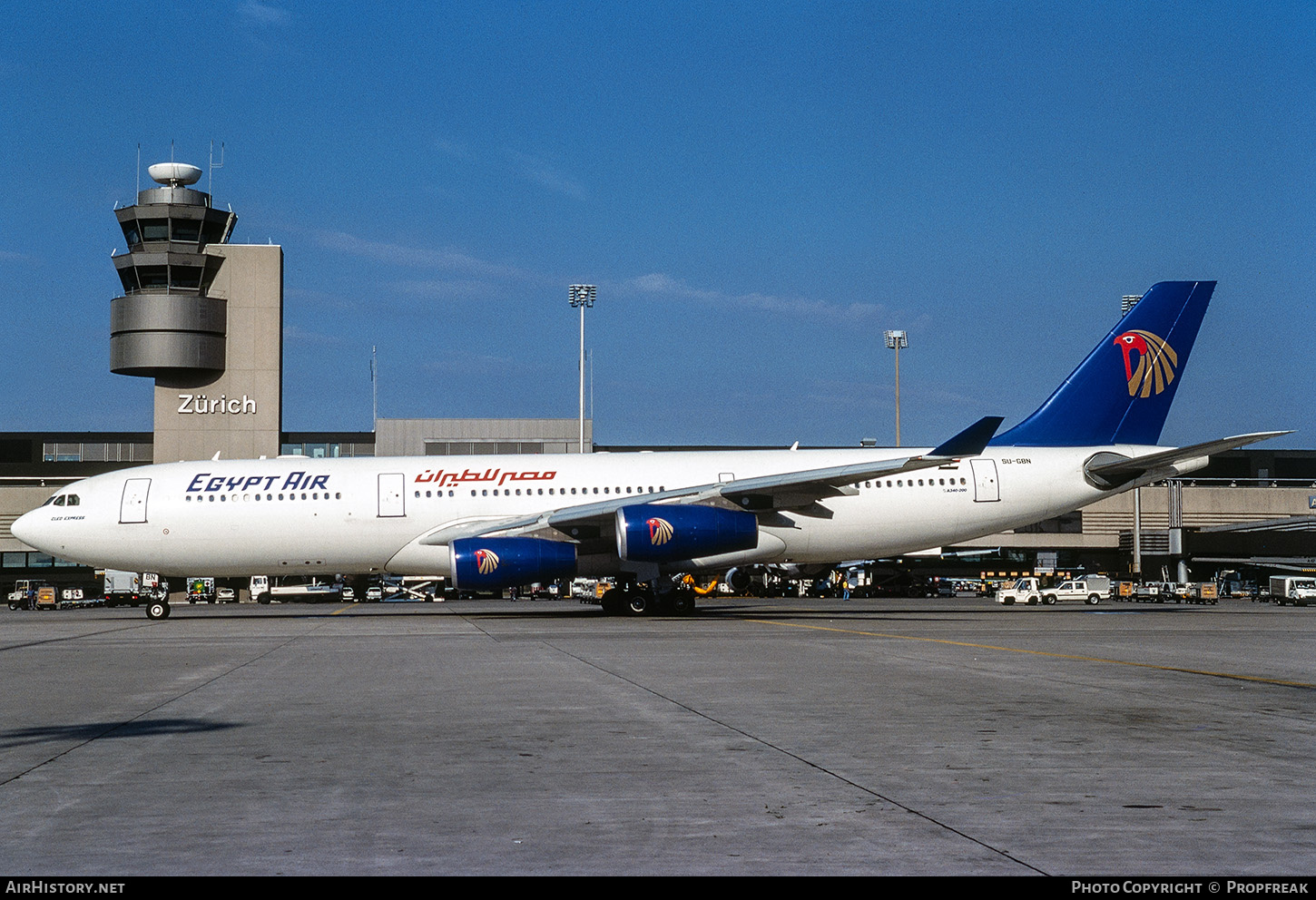 Aircraft Photo of SU-GBN | Airbus A340-212 | EgyptAir | AirHistory.net #667313