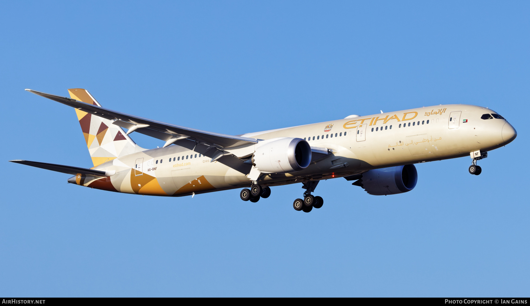 Aircraft Photo of A6-BNF | Boeing 787-9 Dreamliner | Etihad Airways | AirHistory.net #667325