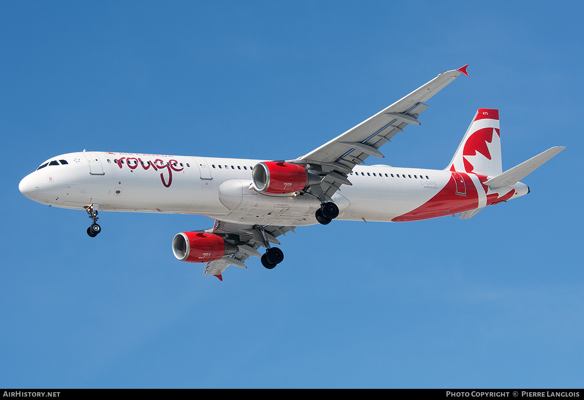 Aircraft Photo of C-GHPD | Airbus A321-211 | Air Canada Rouge | AirHistory.net #667414