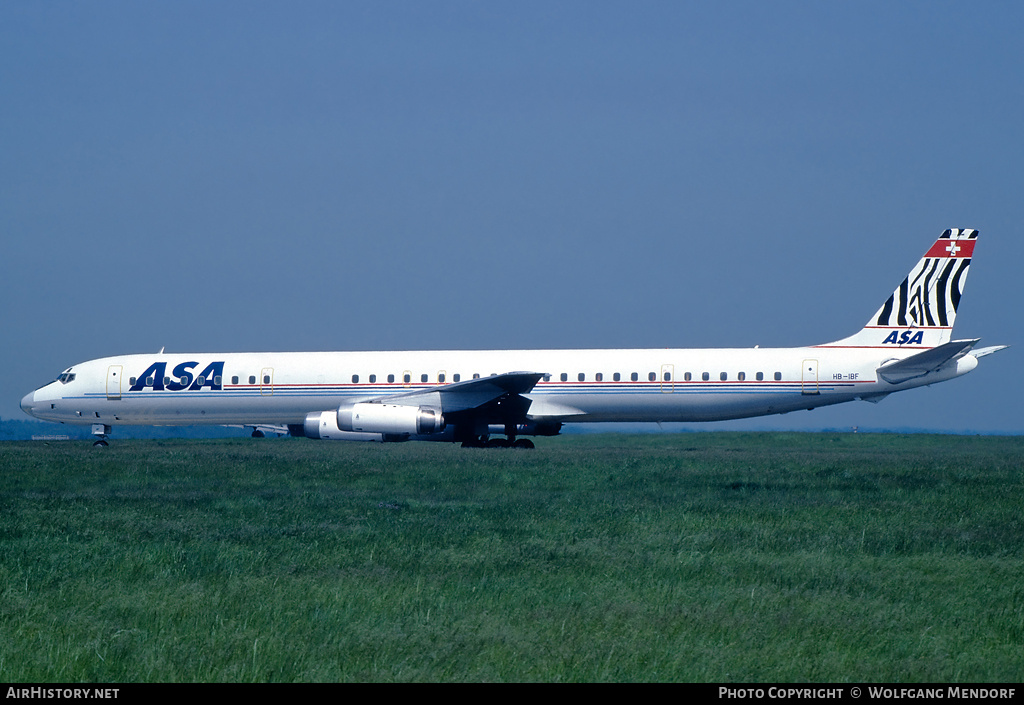 Aircraft Photo of HB-IBF | McDonnell Douglas DC-8-63 | African Safari Airways - ASA | AirHistory.net #667418