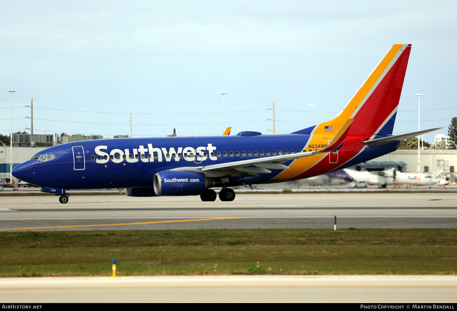 Aircraft Photo of N234WN | Boeing 737-7H4 | Southwest Airlines | AirHistory.net #667423