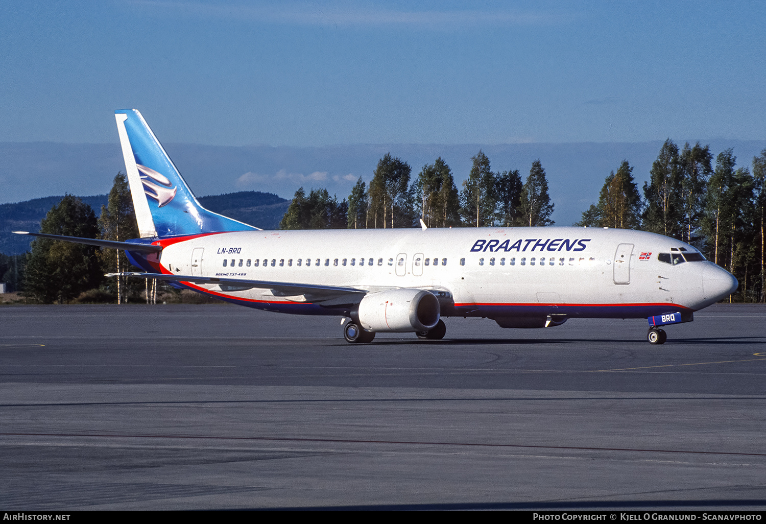 Aircraft Photo of LN-BRQ | Boeing 737-405 | Braathens | AirHistory.net #667427