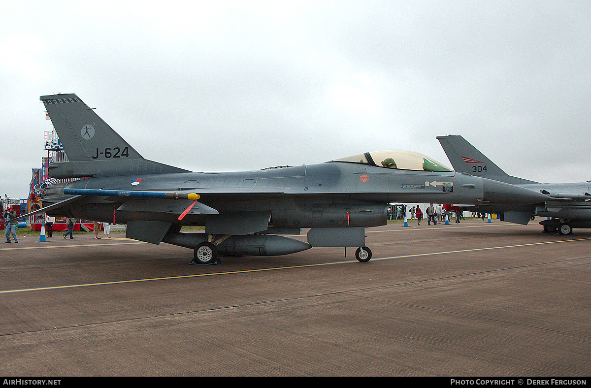 Aircraft Photo of J-624 | General Dynamics F-16AM Fighting Falcon | Netherlands - Air Force | AirHistory.net #667477