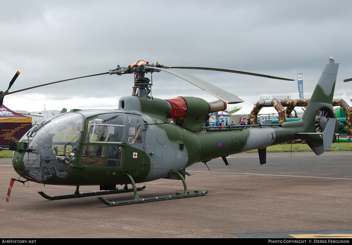 Aircraft Photo of XZ334 | Aerospatiale SA-341B Gazelle AH1 | UK - Army | AirHistory.net #667534