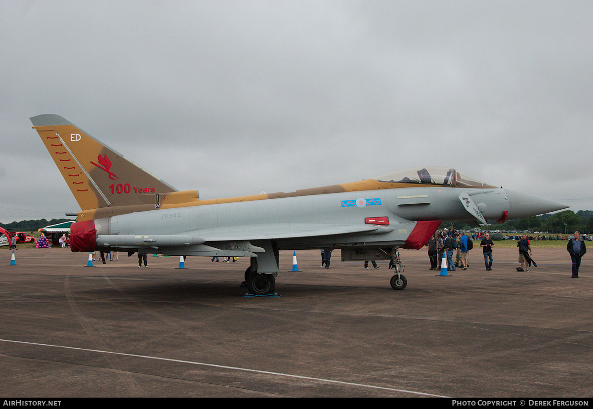 Aircraft Photo of ZK342 | Eurofighter EF-2000 Typhoon FGR4 | UK - Air Force | AirHistory.net #667536