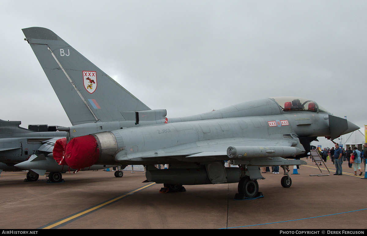 Aircraft Photo of ZJ801 | Eurofighter EF-2000 Typhoon T3 | UK - Air Force | AirHistory.net #667537