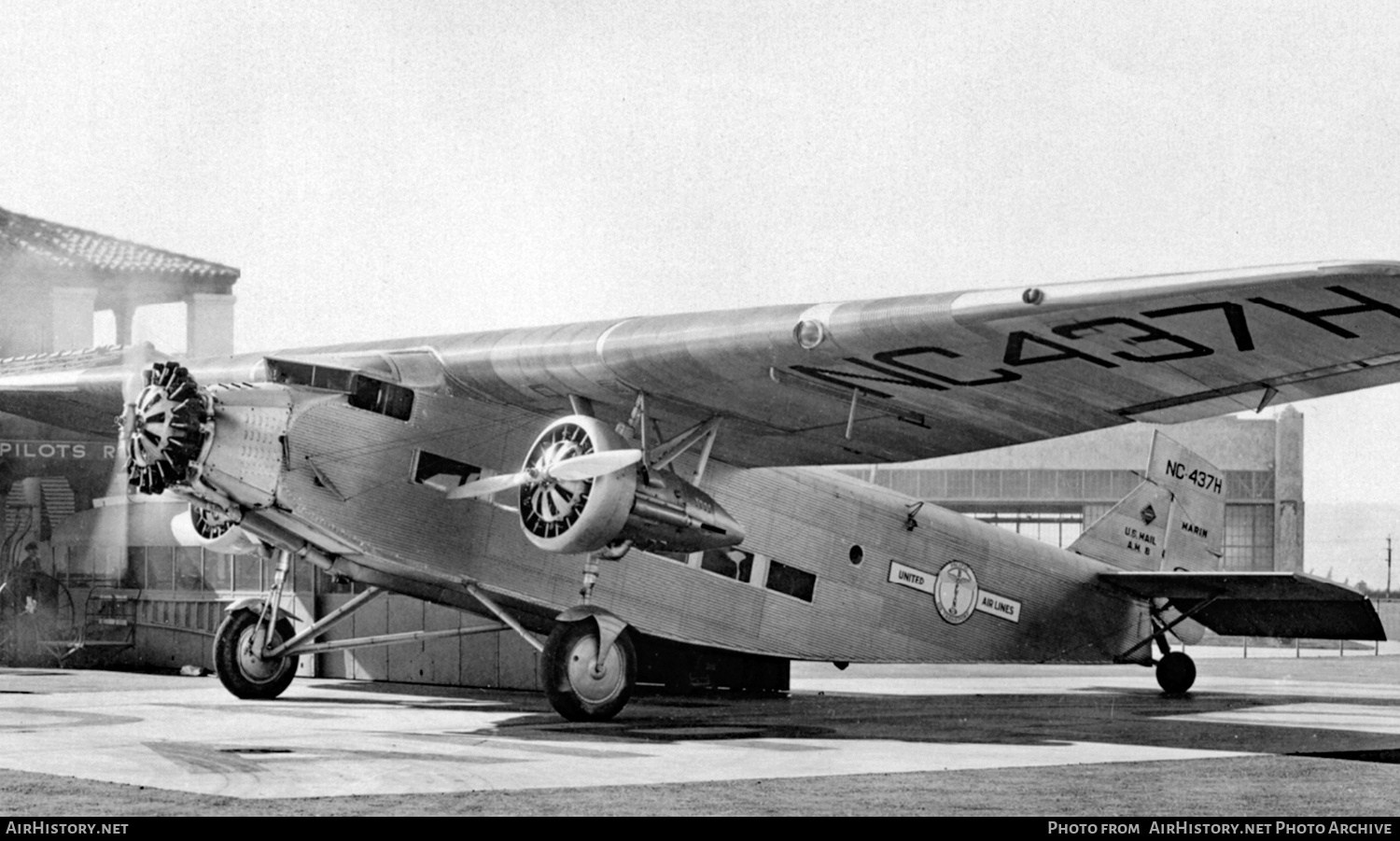 Aircraft Photo of NC437H | Ford 5-AT-D Tri-Motor | United Air Lines | AirHistory.net #667558
