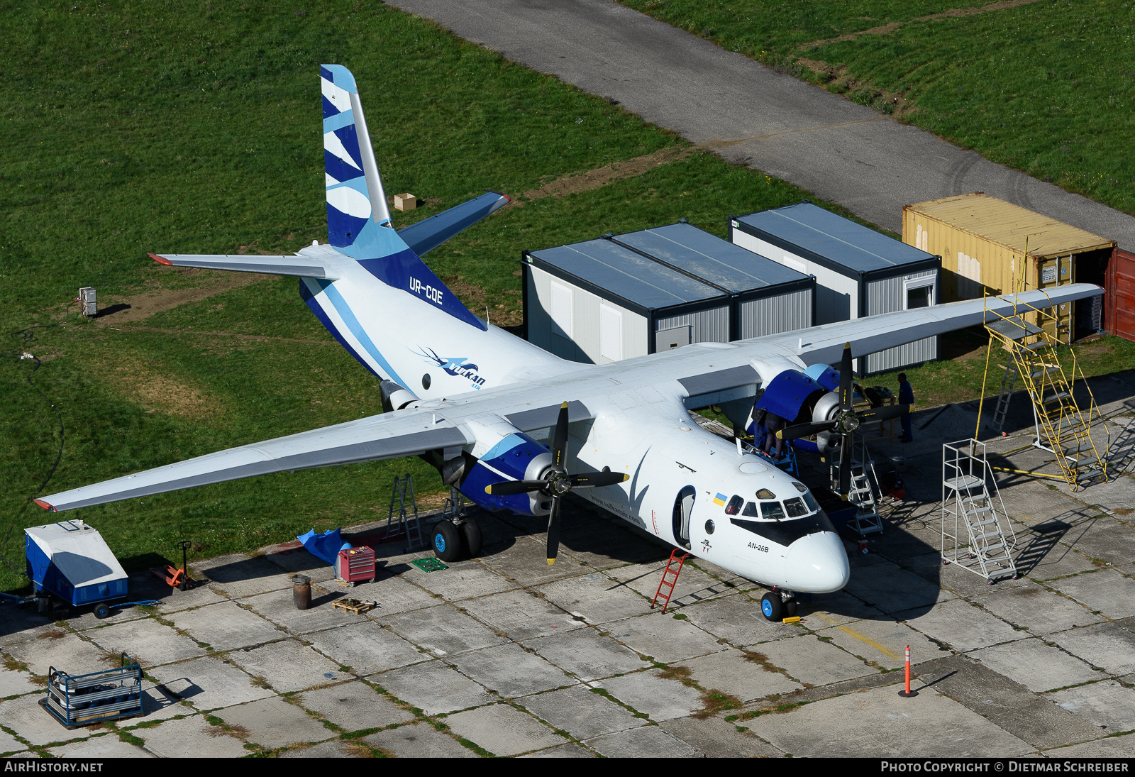 Aircraft Photo of UR-CQE | Antonov An-26B | Vulkan Air | AirHistory.net #667575