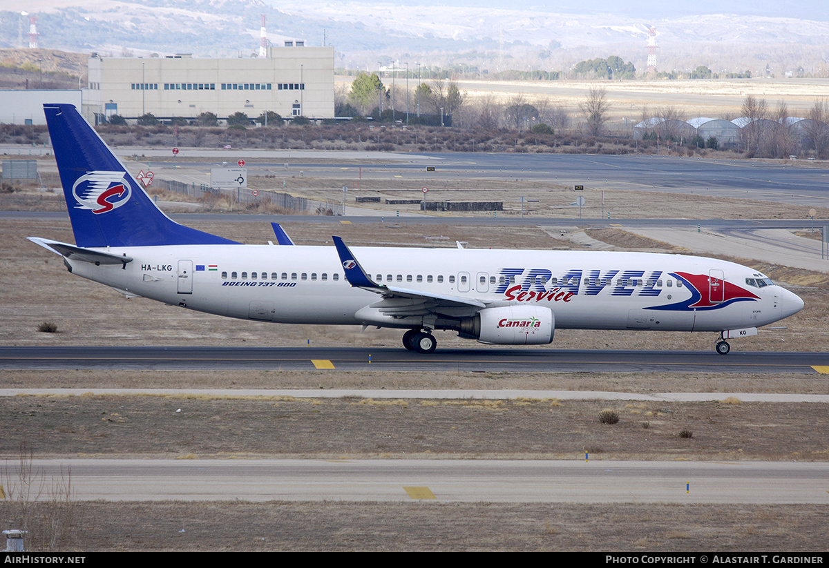 Aircraft Photo of HA-LKG | Boeing 737-8CX | Travel Service | AirHistory.net #667576