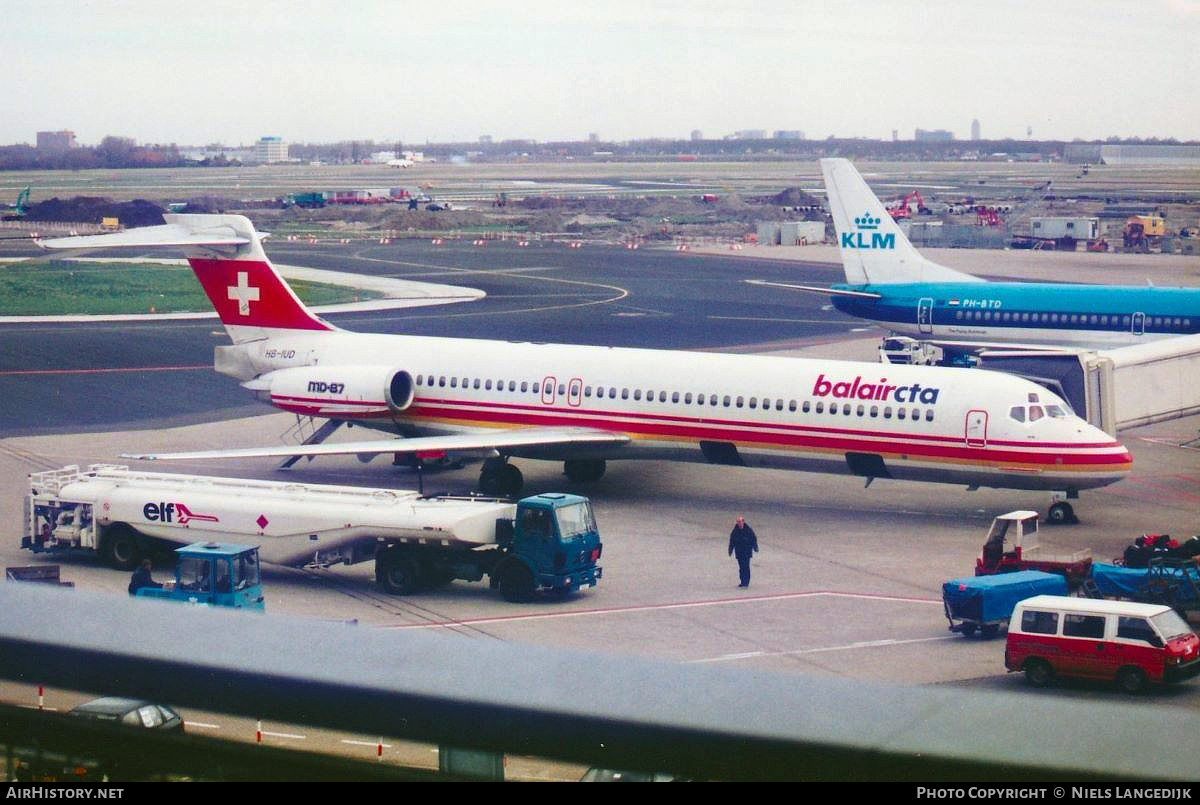 Aircraft Photo of HB-IUD | McDonnell Douglas MD-87 (DC-9-87) | BalairCTA | AirHistory.net #667606