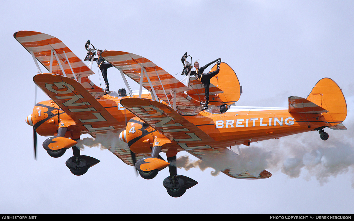 Aircraft Photo of N5057V | Boeing PT-13D Kaydet (E75) | Breitling | AirHistory.net #667643