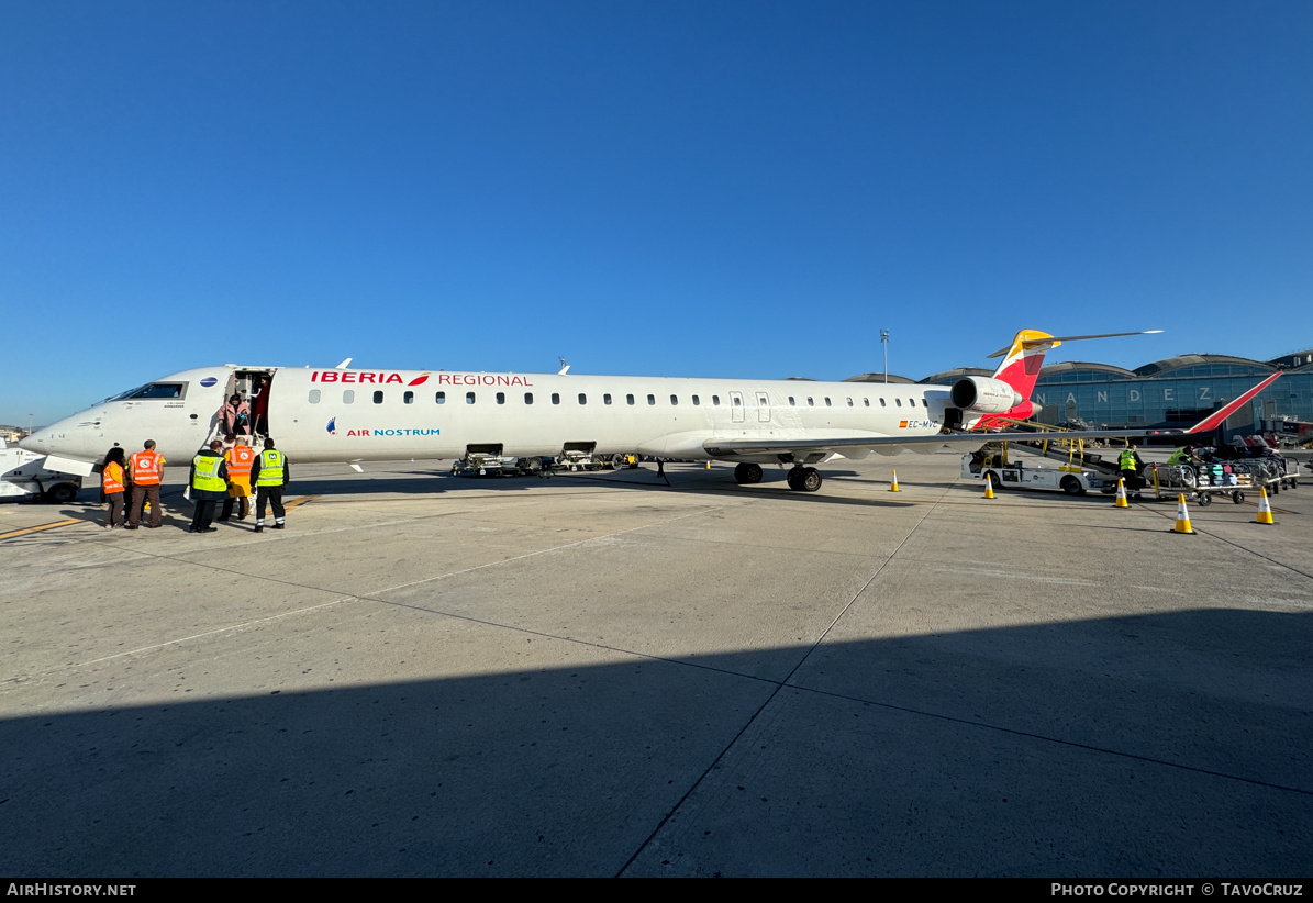 Aircraft Photo of EC-MVC | Bombardier CRJ-1000 (CL-600-2E25) | Iberia Regional | AirHistory.net #667660
