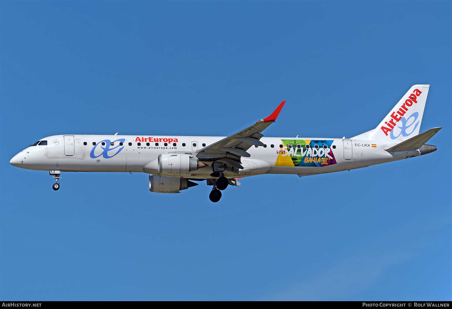 Aircraft Photo of EC-LKX | Embraer 195LR (ERJ-190-200LR) | Air Europa | AirHistory.net #667687