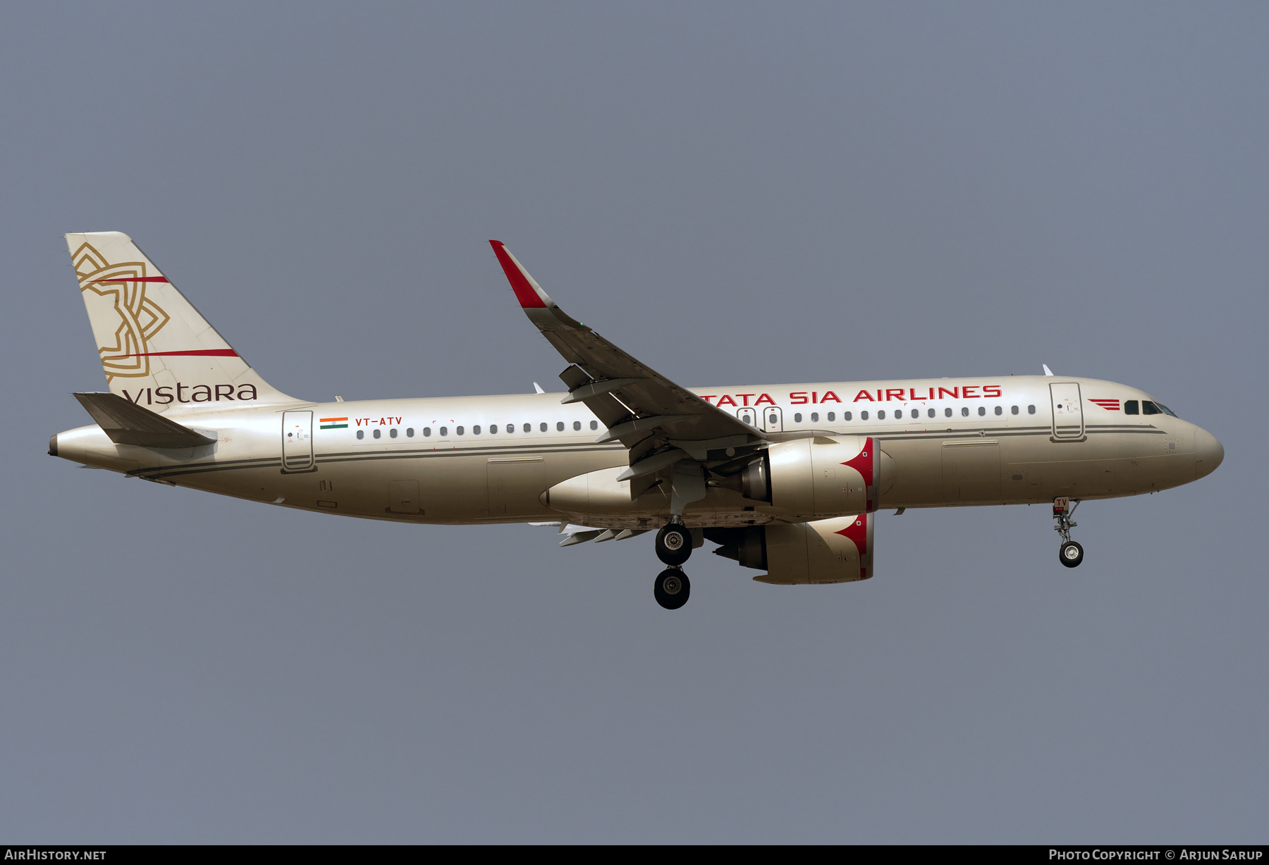 Aircraft Photo of VT-ATV | Airbus A320-251N | Vistara | AirHistory.net #667736