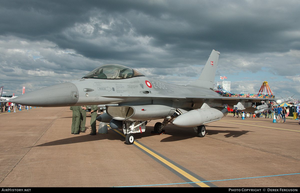 Aircraft Photo of E-008 | General Dynamics F-16AM Fighting Falcon | Denmark - Air Force | AirHistory.net #667803