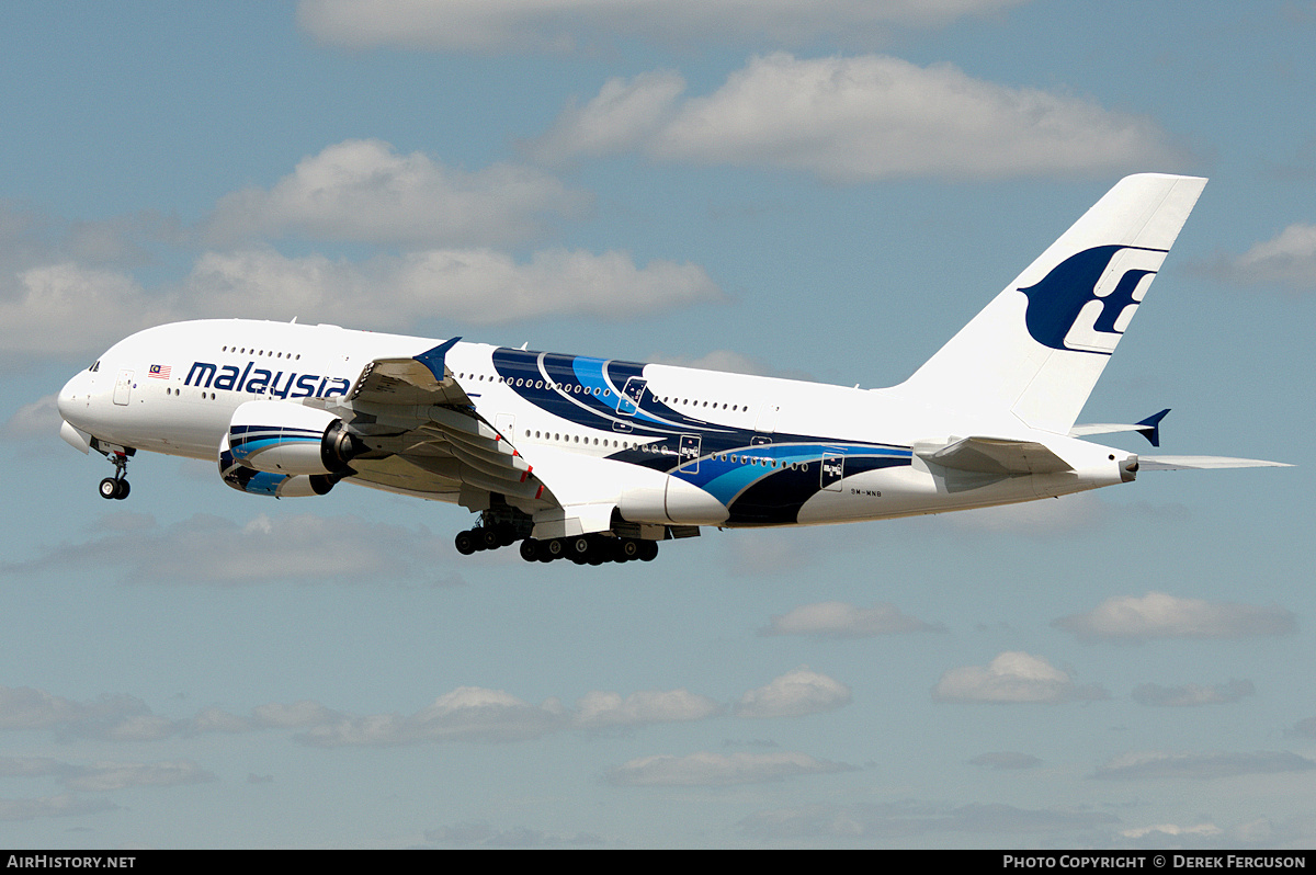 Aircraft Photo of 9M-MND | Airbus A380-841 | Malaysia Airlines | AirHistory.net #667811