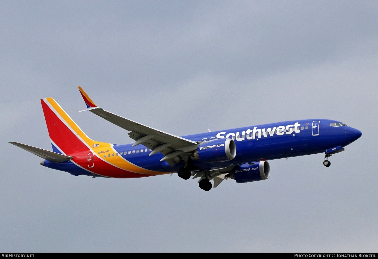 Aircraft Photo of N8878L | Boeing 737-8 Max 8 | Southwest Airlines | AirHistory.net #667840