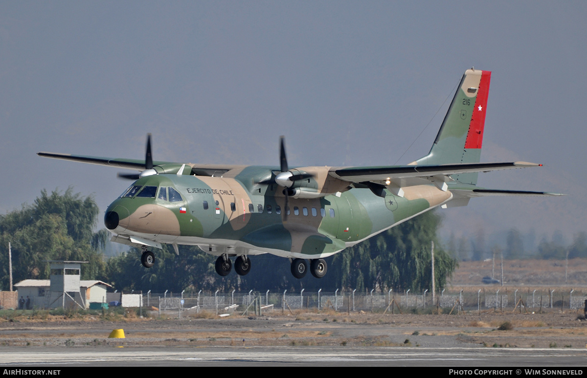 Aircraft Photo of 216 | CASA/IPTN CN235M-100 | Chile - Army | AirHistory.net #667854