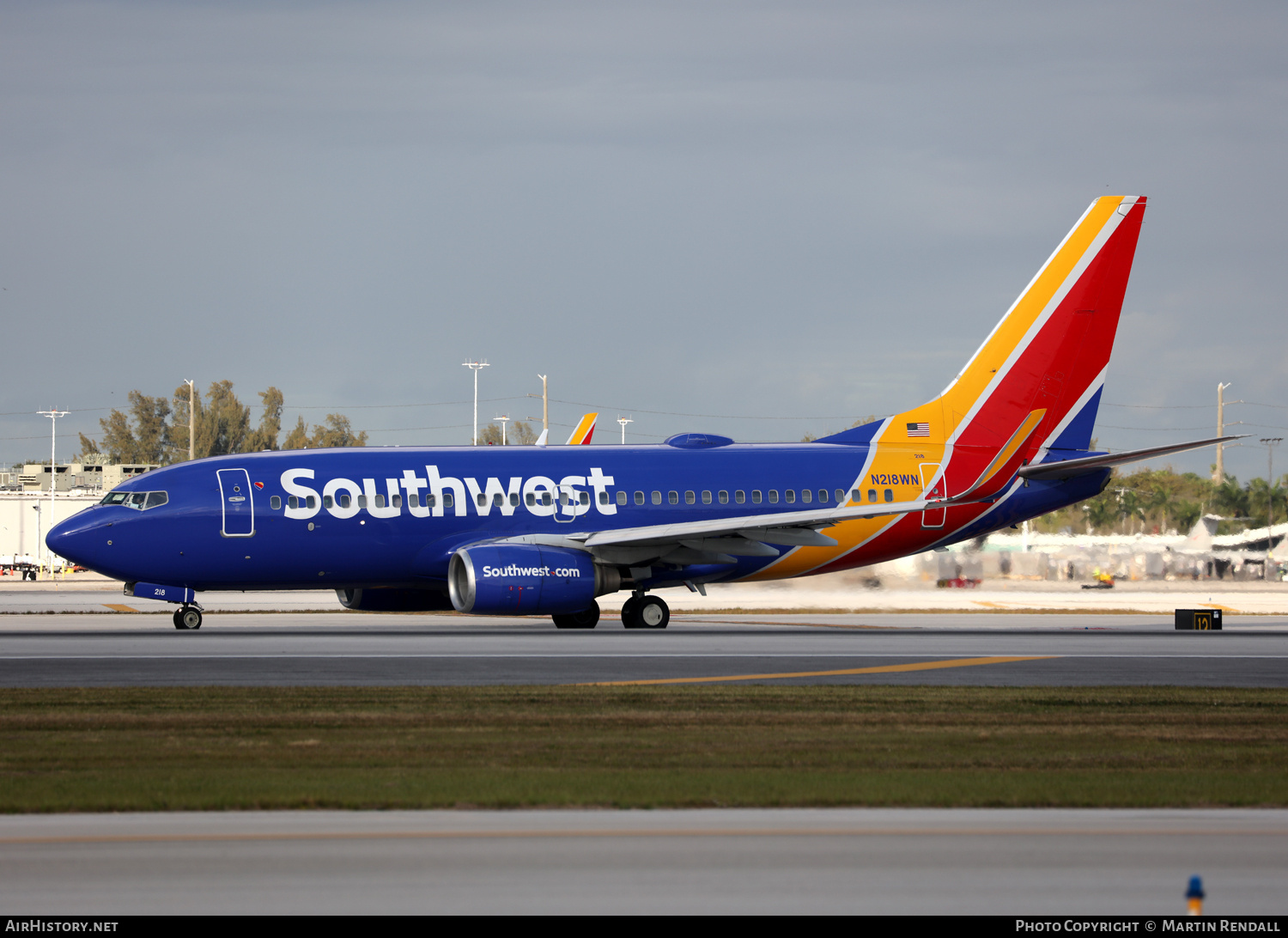 Aircraft Photo of N218WN | Boeing 737-7H4 | Southwest Airlines | AirHistory.net #667877
