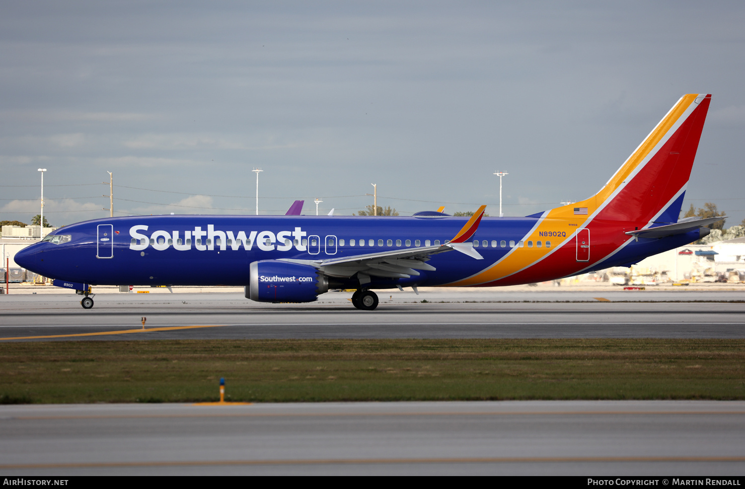 Aircraft Photo of N8902Q | Boeing 737-8 Max 8 | Southwest Airlines | AirHistory.net #667886