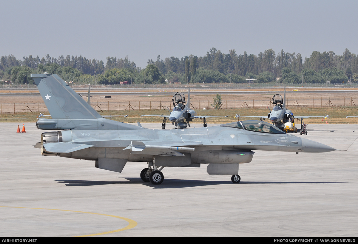 Aircraft Photo of 852 | General Dynamics F-16C Fighting Falcon | Chile - Air Force | AirHistory.net #667890