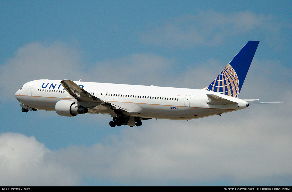 Aircraft Photo of N643UA | Boeing 767-322/ER | United Airlines | AirHistory.net #667892