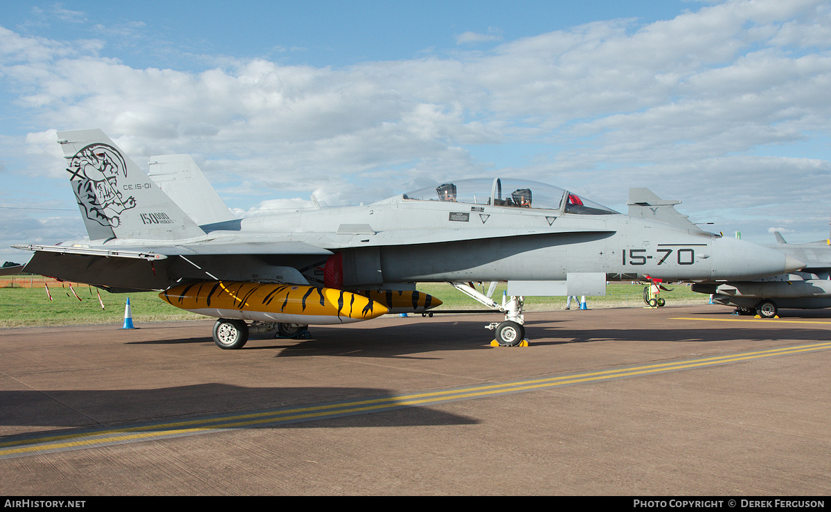 Aircraft Photo of CE.15-01 | McDonnell Douglas EF-18BM Hornet | Spain - Air Force | AirHistory.net #667894