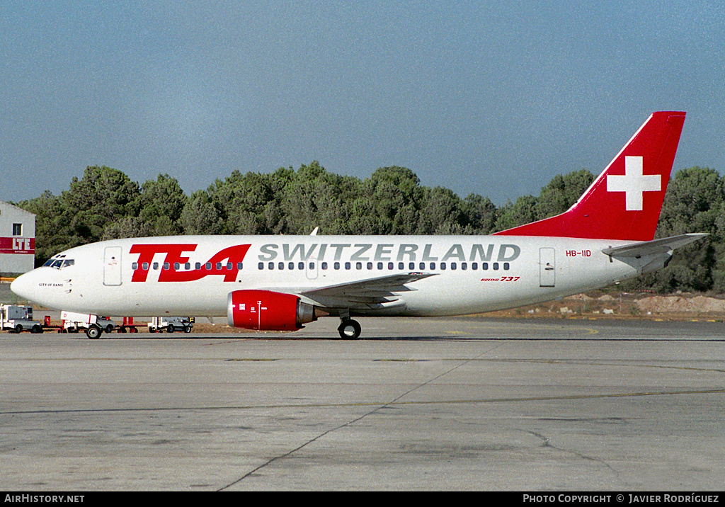 Aircraft Photo of HB-IID | Boeing 737-3Y0 | TEA Switzerland - Trans European Airways | AirHistory.net #667899