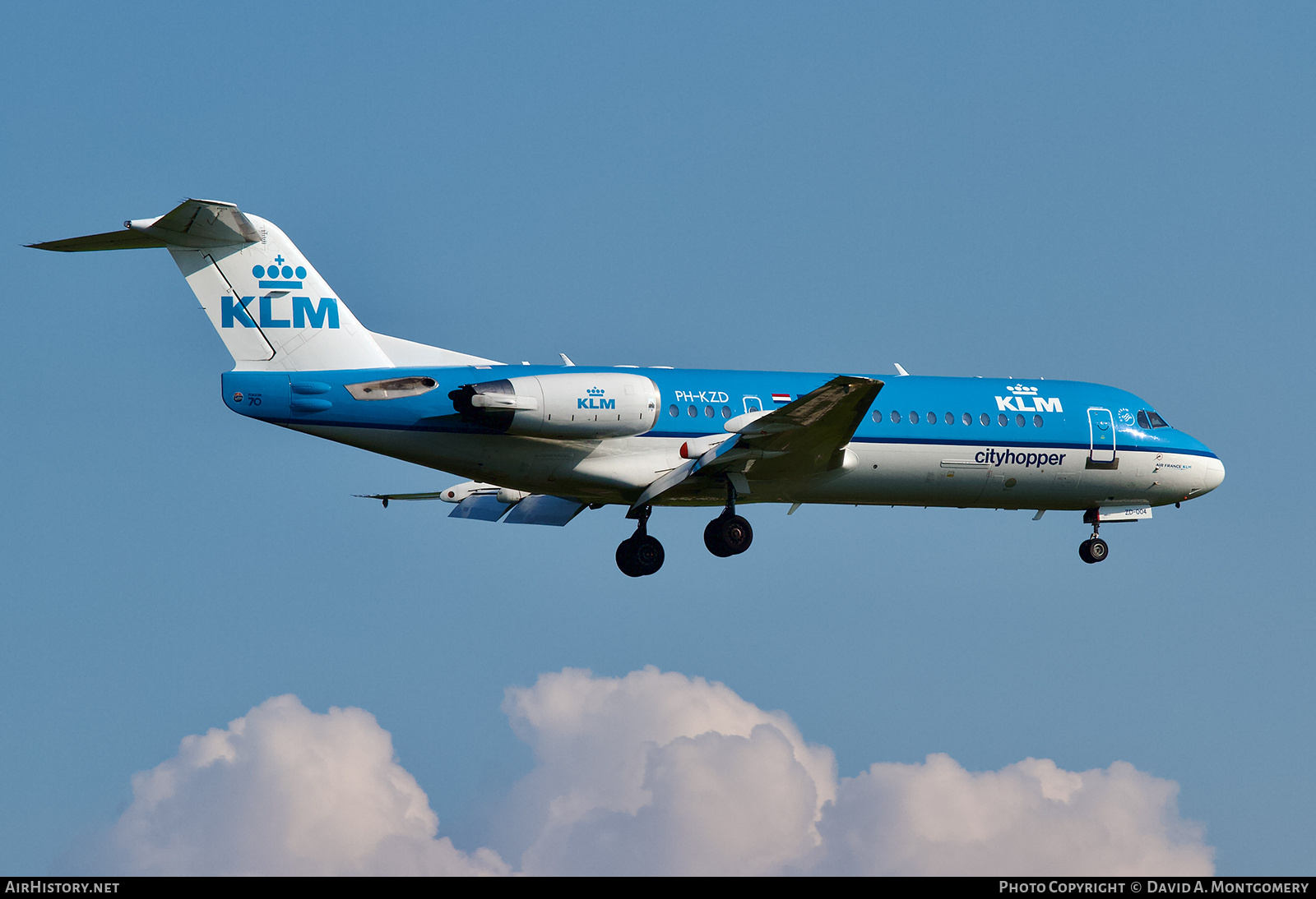 Aircraft Photo of PH-KZD | Fokker 70 (F28-0070) | KLM Cityhopper | AirHistory.net #667906