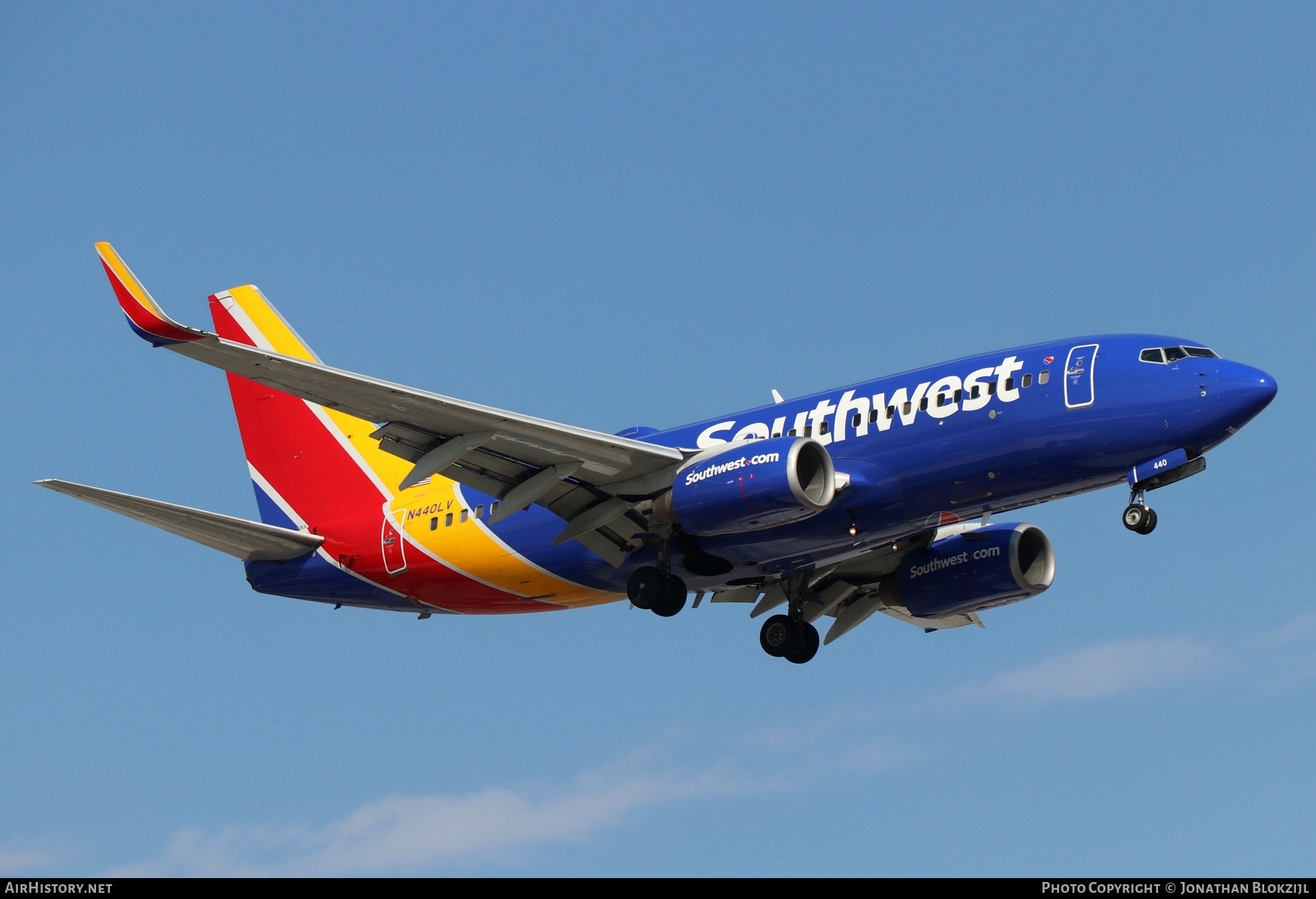 Aircraft Photo of N440LV | Boeing 737-7H4 | Southwest Airlines | AirHistory.net #667908