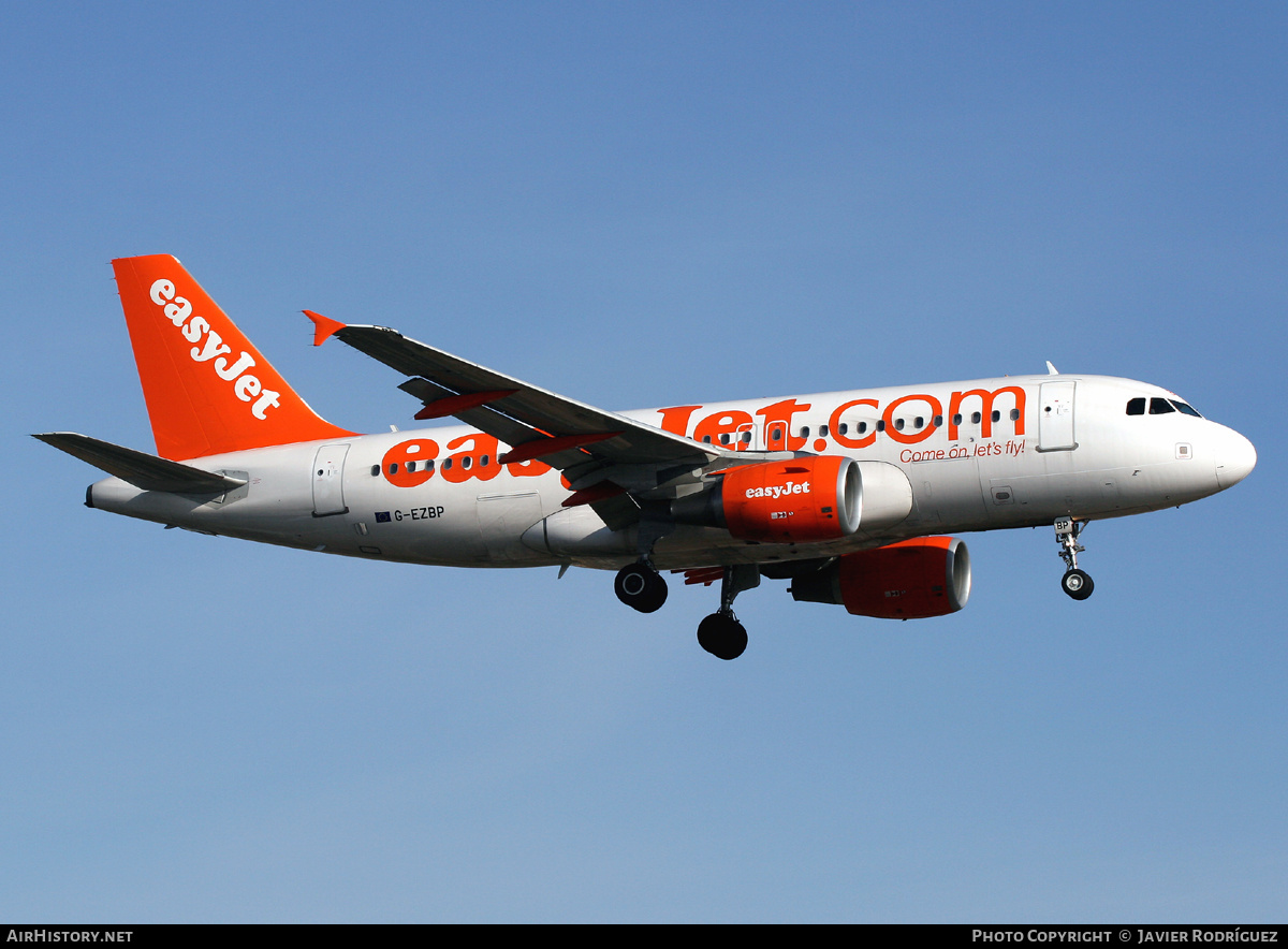 Aircraft Photo of G-EZBP | Airbus A319-111 | EasyJet | AirHistory.net #667910