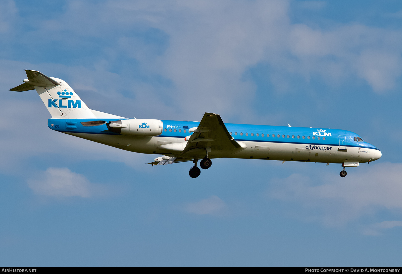 Aircraft Photo of PH-OFL | Fokker 100 (F28-0100) | KLM Cityhopper | AirHistory.net #667955