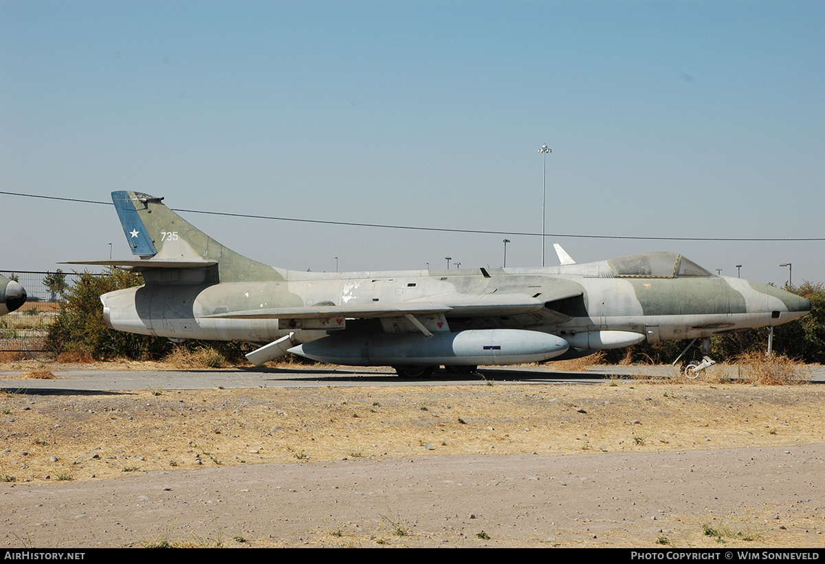 Aircraft Photo of 735 | Hawker Hunter FR71A | Chile - Air Force | AirHistory.net #667981