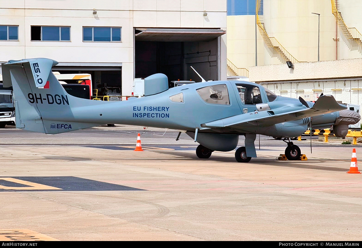 Aircraft Photo of 9H-DGN | Diamond DA62 MPP | EFCA - European Fisheries Control Agency | AirHistory.net #668057