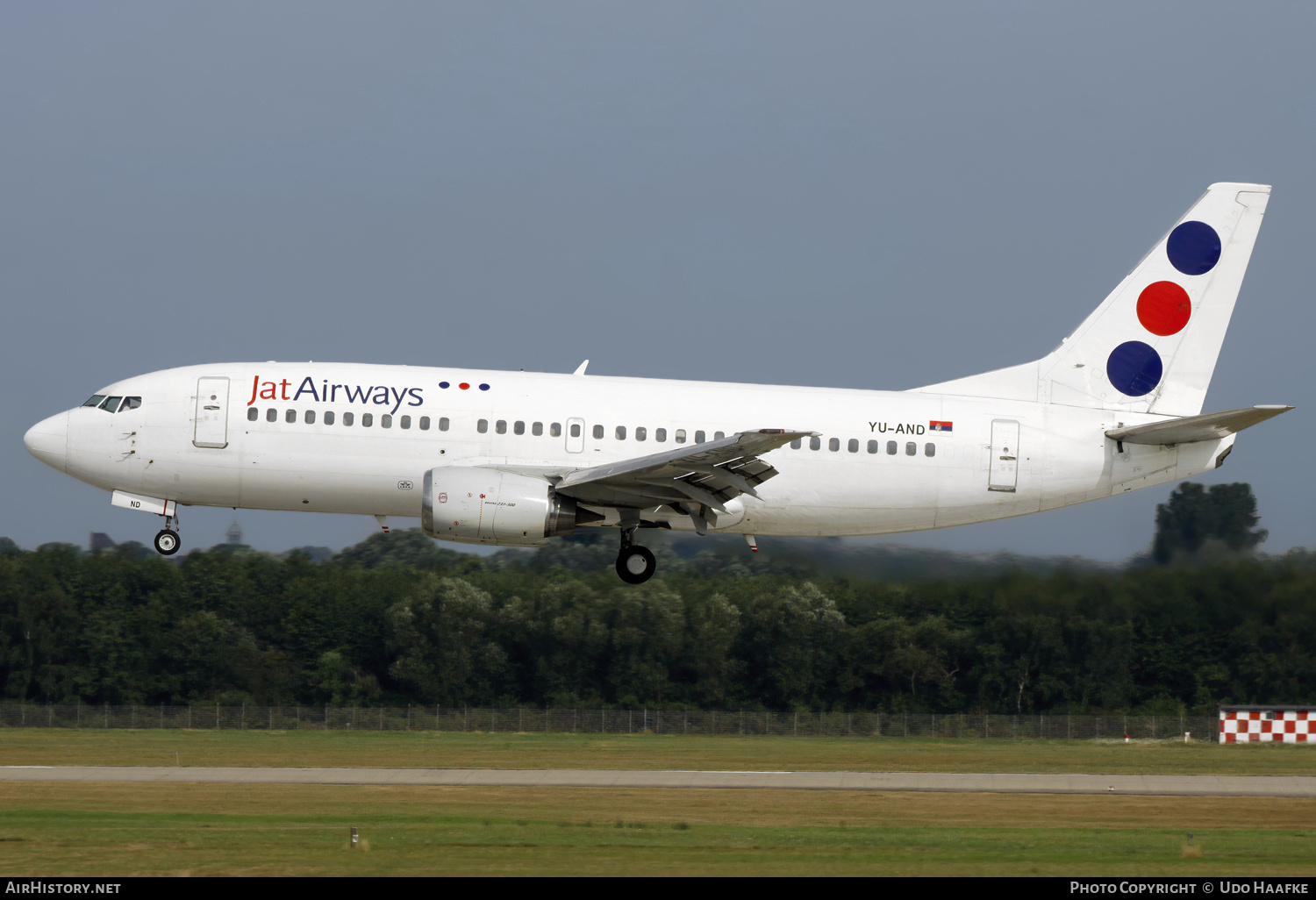 Aircraft Photo of YU-AND | Boeing 737-3H9 | Jat Airways | AirHistory.net #668070