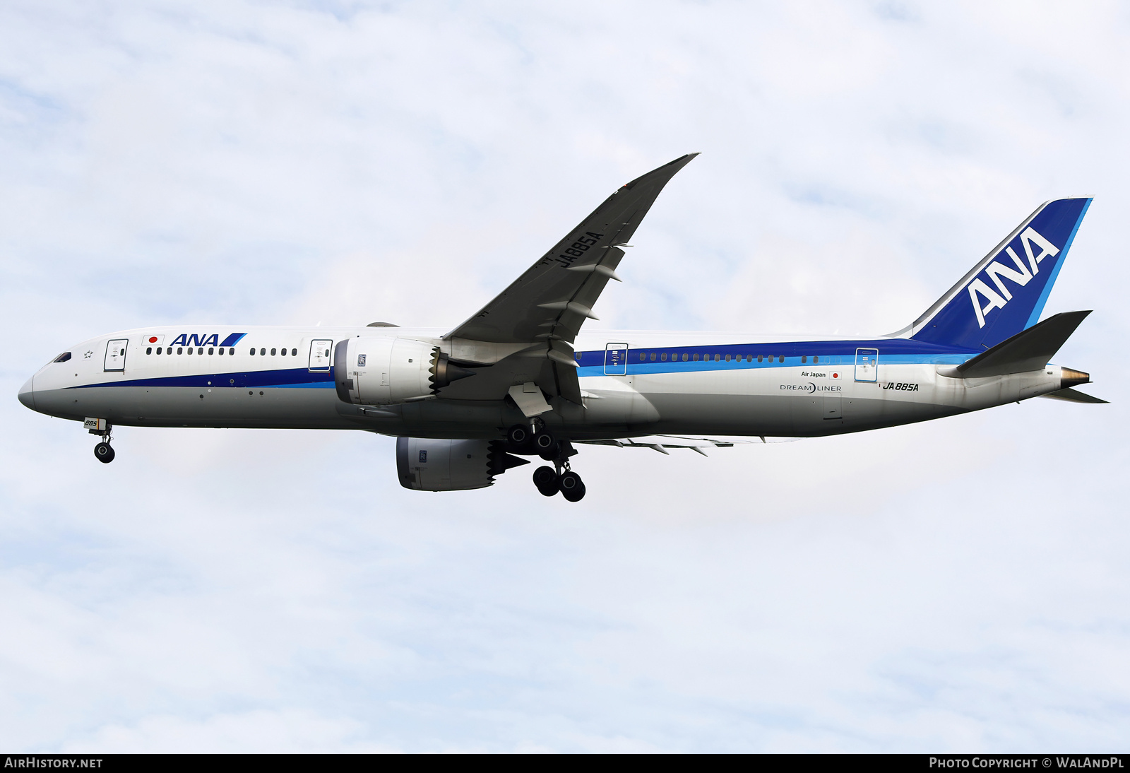Aircraft Photo of JA885A | Boeing 787-9 Dreamliner | All Nippon Airways - ANA | AirHistory.net #668098