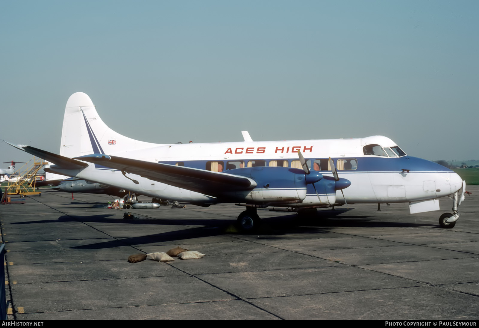 Aircraft Photo of G-ANUO | De Havilland D.H. 114 Heron 2D | Aces High | AirHistory.net #668111