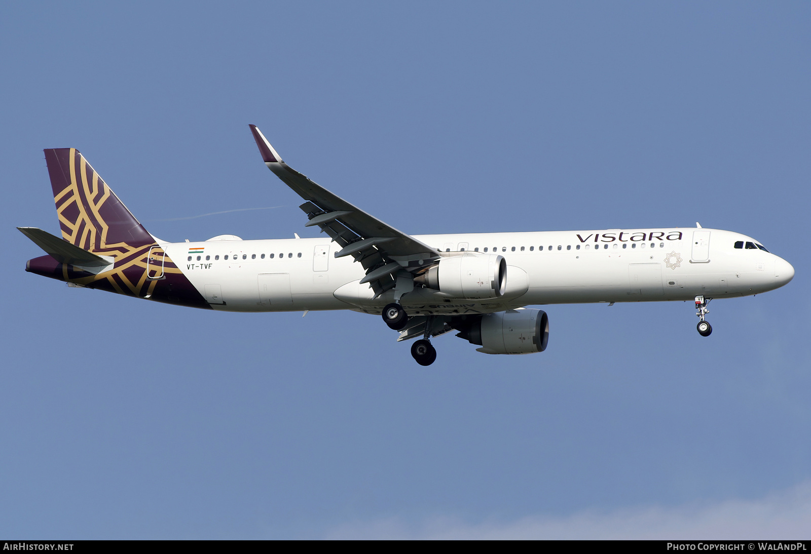 Aircraft Photo of VT-TVF | Airbus A321-251NX | Vistara | AirHistory.net #668119