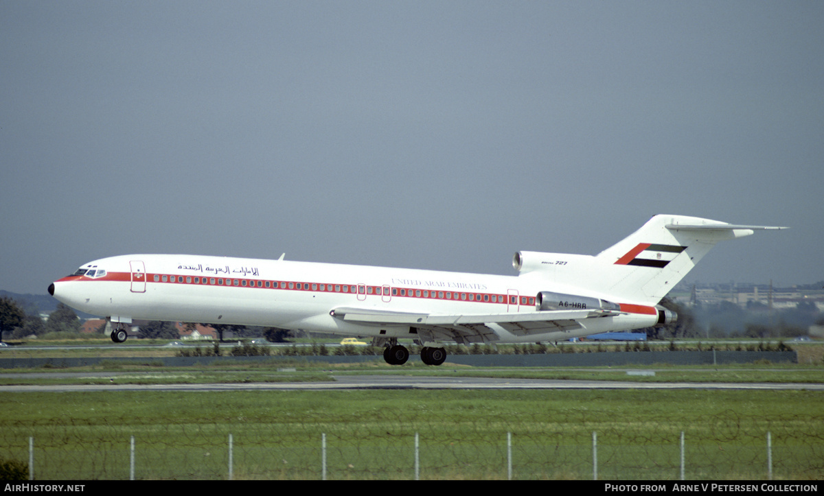 Aircraft Photo of A6-HRR | Boeing 727-2M7/Adv | United Arab Emirates Government | AirHistory.net #668163