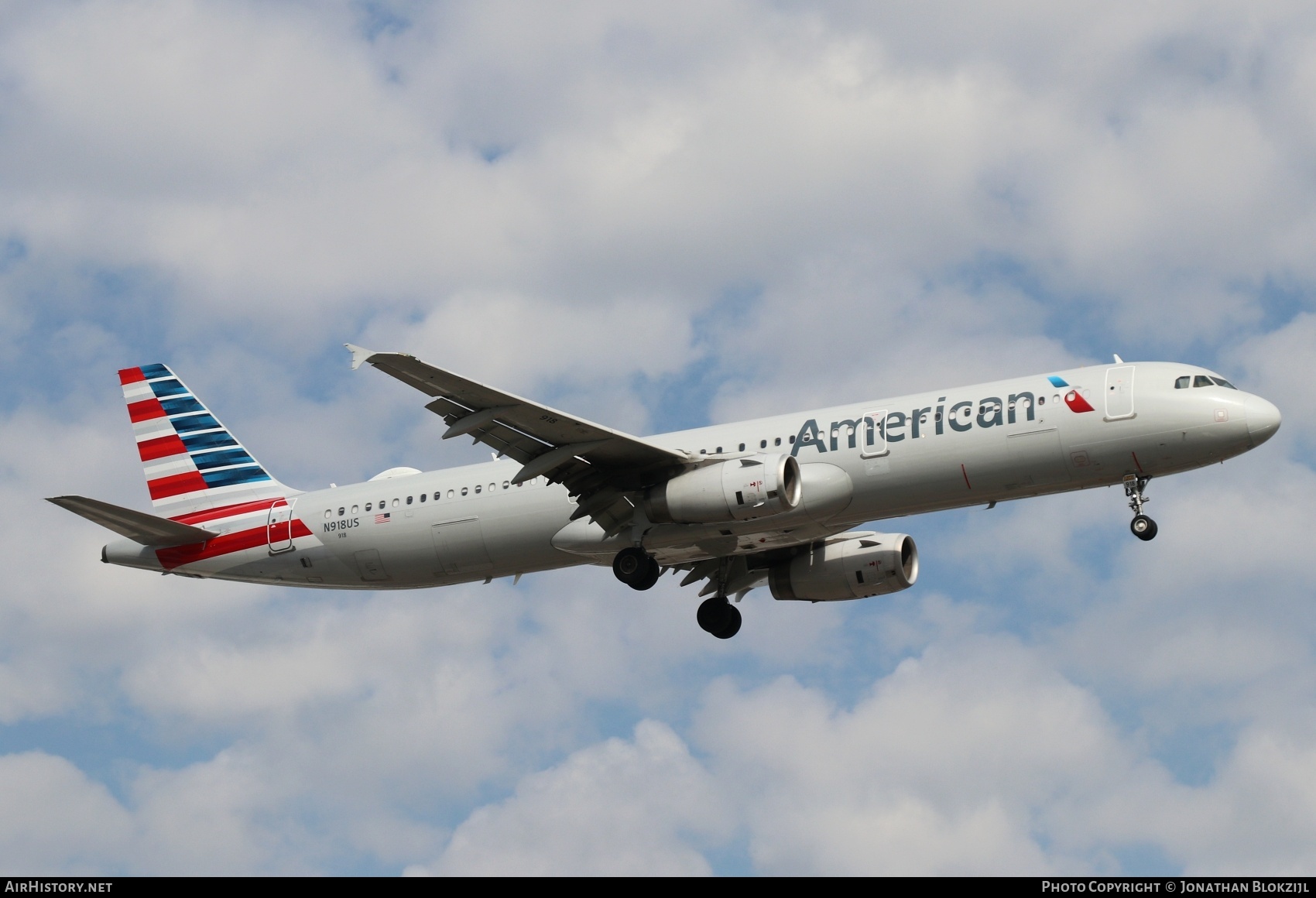 Aircraft Photo of N918US | Airbus A321-231 | American Airlines | AirHistory.net #668171