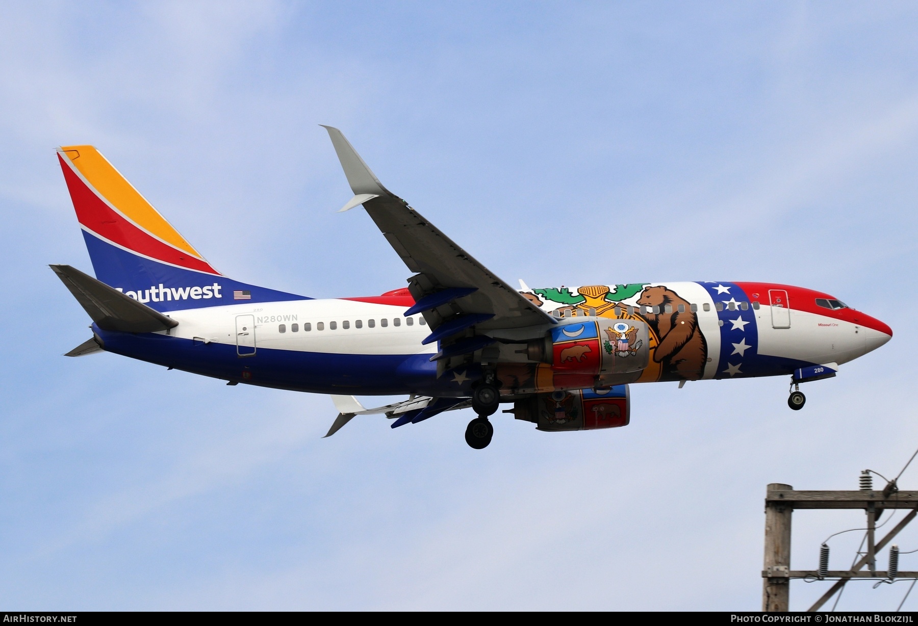 Aircraft Photo of N280WN | Boeing 737-7H4 | Southwest Airlines | AirHistory.net #668185