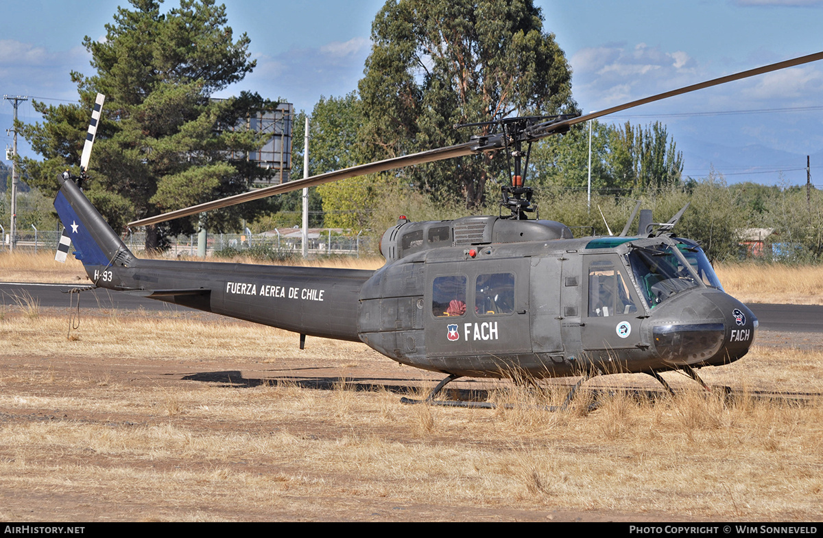 Aircraft Photo of H-93 | Bell UH-1H Iroquois | Chile - Air Force | AirHistory.net #668222