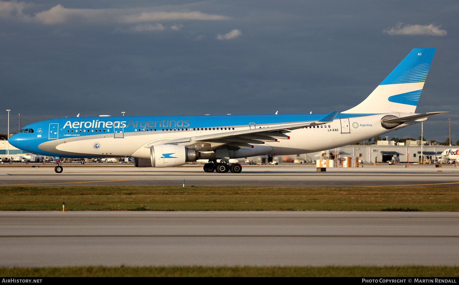 Aircraft Photo of LV-KAO | Airbus A330-202 | Aerolíneas Argentinas | AirHistory.net #668227