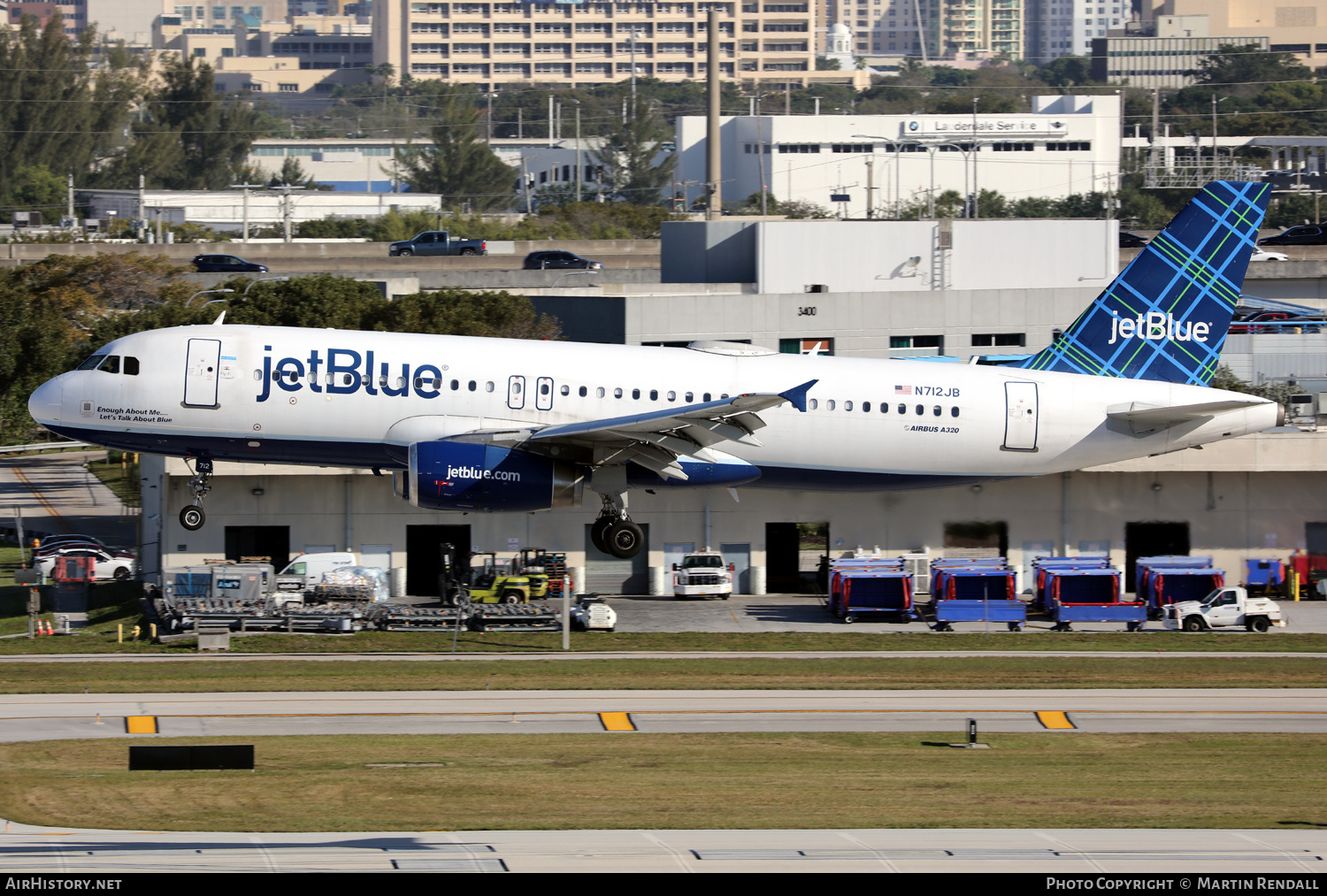 Aircraft Photo of N712JB | Airbus A320-232 | JetBlue Airways | AirHistory.net #668264